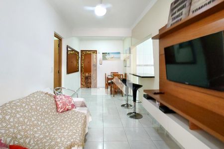 Sala de apartamento para alugar com 1 quarto, 57m² em Vila Tupi, Praia Grande