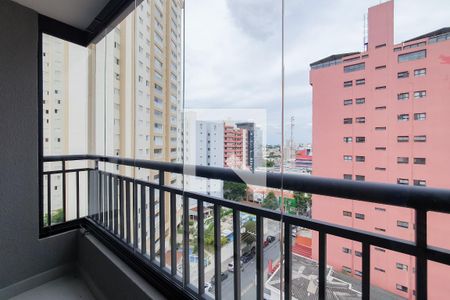 Varanda da Sala de kitnet/studio para alugar com 1 quarto, 40m² em Centro, São Bernardo do Campo