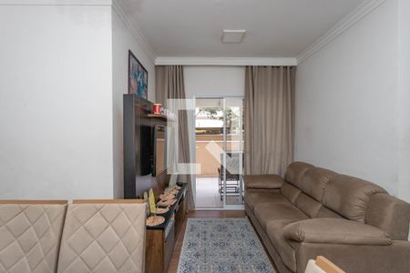 Sala  de apartamento à venda com 2 quartos, 54m² em Centro, Diadema