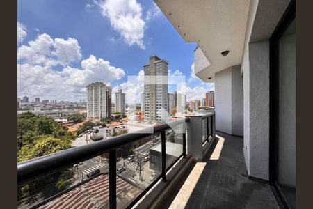 Sacada integrativa entre os quartos  de apartamento à venda com 3 quartos, 137m² em Jardim, Santo André