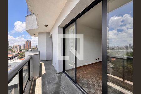 Sacada integrativa entre os quartos  de apartamento à venda com 3 quartos, 137m² em Jardim, Santo André