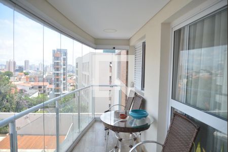 Varanda da Sala de apartamento à venda com 3 quartos, 90m² em Vila Floresta, Santo André