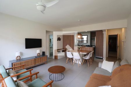 Sala de apartamento para alugar com 2 quartos, 130m² em Balneario Cidade Atlantica, Guarujá