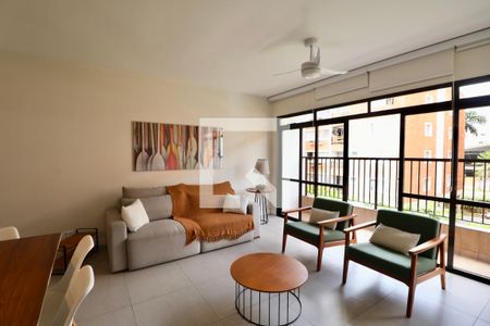 Sala de apartamento para alugar com 2 quartos, 130m² em Balneario Cidade Atlantica, Guarujá