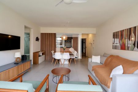 Sala de apartamento para alugar com 2 quartos, 130m² em Balneario Cidade Atlantica, Guarujá