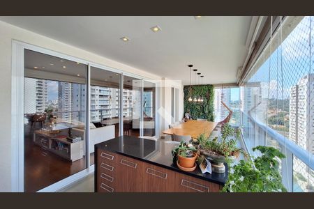 Varanda de apartamento para alugar com 3 quartos, 134m² em Vila Anastácio, São Paulo