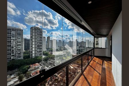 Sacada da Sala de apartamento à venda com 3 quartos, 227m² em Cidade Monções, São Paulo