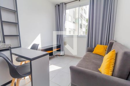 Sala, Cozinha e Área de Serviço de apartamento para alugar com 1 quarto, 27m² em Tatuapé, São Paulo