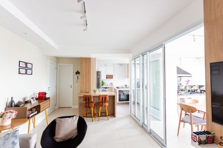 Sala de apartamento à venda com 2 quartos, 78m² em Campestre, Santo André