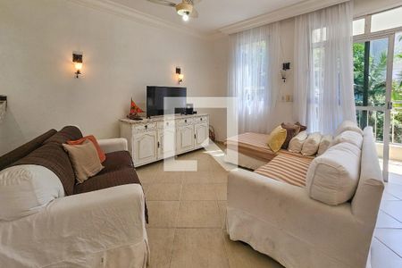 Sala de apartamento para alugar com 3 quartos, 110m² em Balneario Cidade Atlantica, Guarujá