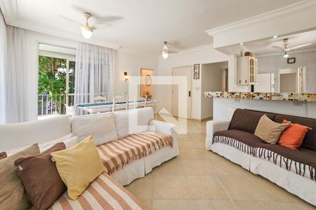 Sala de apartamento para alugar com 3 quartos, 110m² em Balneario Cidade Atlantica, Guarujá