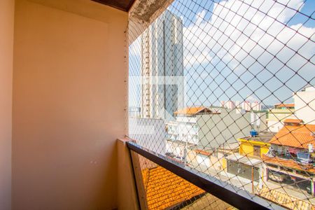 Varanda da sala de apartamento à venda com 3 quartos, 95m² em Vila Tibiriçá, Santo André