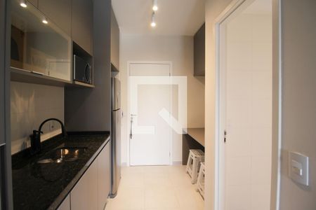 Cozinha de apartamento à venda com 1 quarto, 24m² em Vila Olímpia, São Paulo