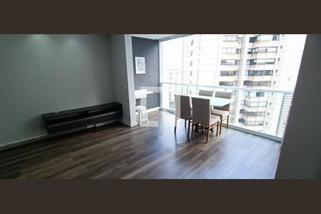 Sala/Cozinha/Varanda de apartamento para alugar com 1 quarto, 35m² em Real Parque, São Paulo