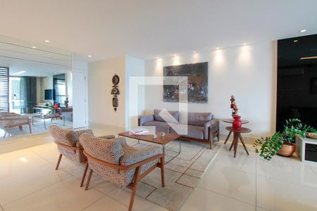 Sala de apartamento para alugar com 4 quartos, 191m² em Barra da Tijuca, Rio de Janeiro