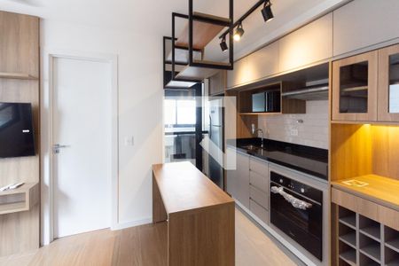 Sala/Cozinha de apartamento para alugar com 2 quartos, 36m² em Indianópolis, São Paulo