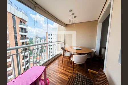 Varanda  de apartamento para alugar com 2 quartos, 129m² em Chácara Santo Antônio (zona Sul), São Paulo