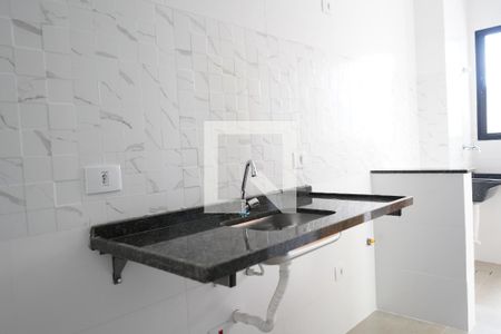 Cozinha de apartamento à venda com 1 quarto, 27m² em Vila Invernada, São Paulo