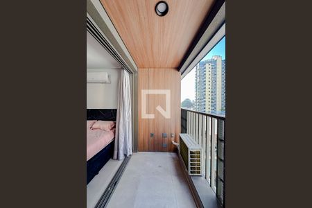 Varanda da Sala de kitnet/studio para alugar com 1 quarto, 25m² em Vila Regente Feijó, São Paulo