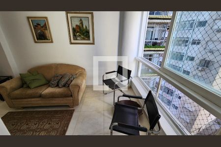 Sala de apartamento para alugar com 1 quarto, 36m² em Boqueirão, Santos