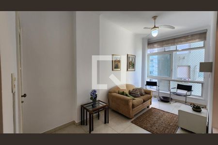 Sala de apartamento para alugar com 1 quarto, 36m² em Boqueirão, Santos