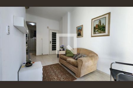 Sala de apartamento para alugar com 1 quarto, 36m² em Boqueirão, Santos