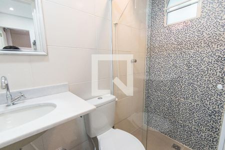 Banheiro de kitnet/studio para alugar com 1 quarto, 20m² em Cursino, São Paulo