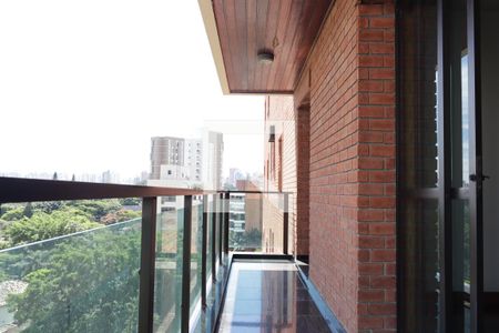 Varanda da Sala de apartamento à venda com 5 quartos, 330m² em Indianópolis, São Paulo