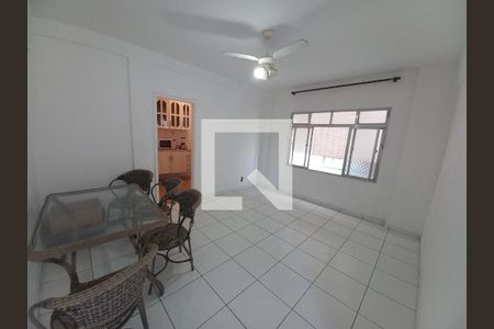 Sala de apartamento para alugar com 1 quarto, 64m² em Itararé, São Vicente