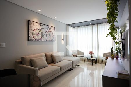 Sala de apartamento à venda com 1 quarto, 52m² em Anchieta, Belo Horizonte