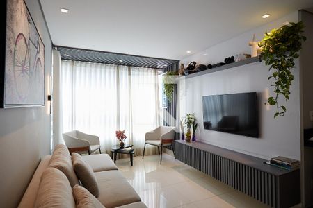 Sala de apartamento à venda com 1 quarto, 52m² em Anchieta, Belo Horizonte