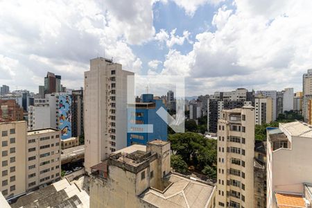 Vista da Varanda de kitnet/studio para alugar com 1 quarto, 25m² em República, São Paulo