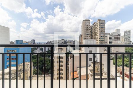 Varanda de kitnet/studio para alugar com 1 quarto, 25m² em República, São Paulo