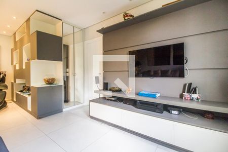 Sala de TV de apartamento à venda com 3 quartos, 111m² em Tamboré, Santana de Parnaíba