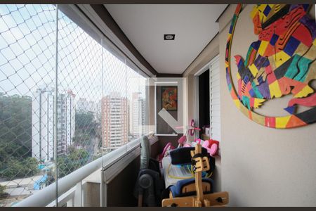 Varanda da Sala de apartamento para alugar com 2 quartos, 96m² em Vila Andrade, São Paulo