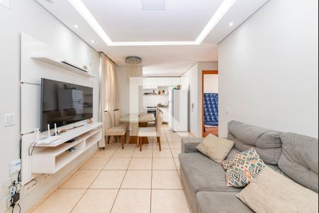 Sala de apartamento para alugar com 2 quartos, 48m² em Chacaras Reunidas Santa Terezinha, Contagem