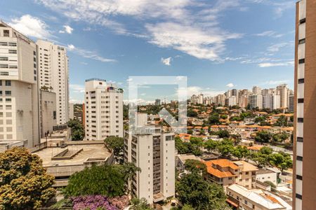 Vista da Suíte de apartamento para alugar com 1 quarto, 36m² em Higienópolis, São Paulo