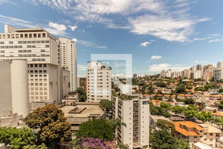 Vista da Sala de apartamento para alugar com 1 quarto, 36m² em Higienópolis, São Paulo