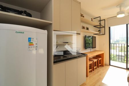 Sala/Cozinha de apartamento para alugar com 1 quarto, 27m² em Pinheiros, São Paulo