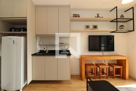 Sala/Cozinha de apartamento para alugar com 1 quarto, 27m² em Pinheiros, São Paulo