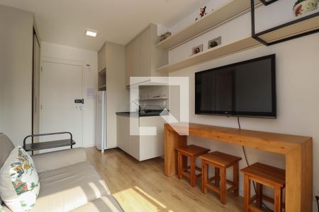 Sala/Cozinha de apartamento para alugar com 1 quarto, 27m² em Pinheiros, São Paulo