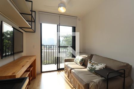 Sala/Cozinha de apartamento para alugar com 1 quarto, 27m² em Pinheiros, São Paulo