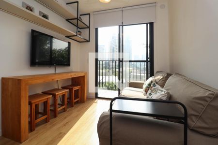 Sala/Cozinha de apartamento para alugar com 1 quarto, 27m² em Pinheiros, São Paulo