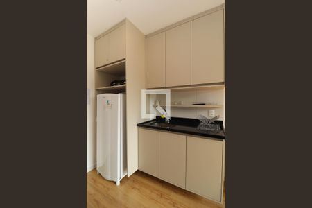 Sala/Cozinha de apartamento para alugar com 1 quarto, 27m² em Pinheiros, São Paulo