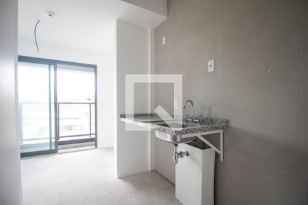 Cozinha de apartamento à venda com 1 quarto, 21m² em Brooklin, São Paulo