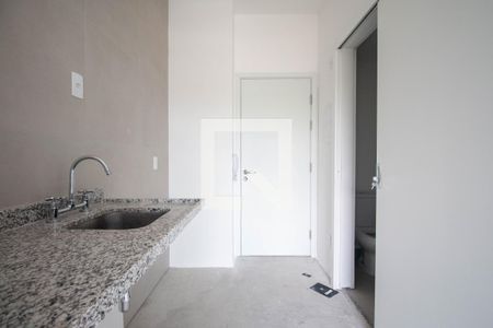 Cozinha de apartamento à venda com 1 quarto, 21m² em Brooklin, São Paulo