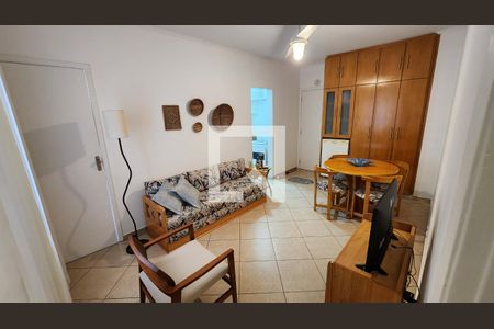 Detalhe Sala de apartamento para alugar com 1 quarto, 35m² em Aparecida, Santos