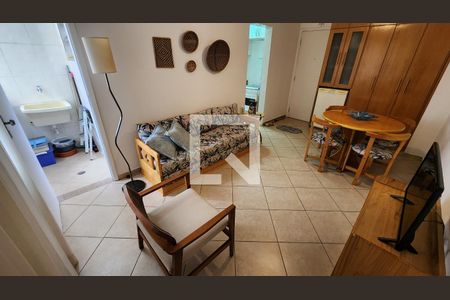 Sala de apartamento para alugar com 1 quarto, 35m² em Aparecida, Santos