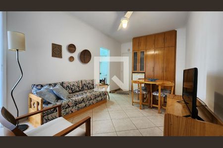 Sala de apartamento para alugar com 1 quarto, 35m² em Aparecida, Santos