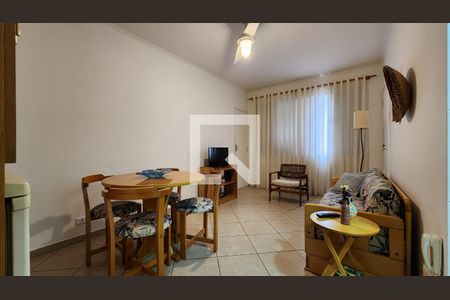 Sala de apartamento para alugar com 1 quarto, 35m² em Aparecida, Santos